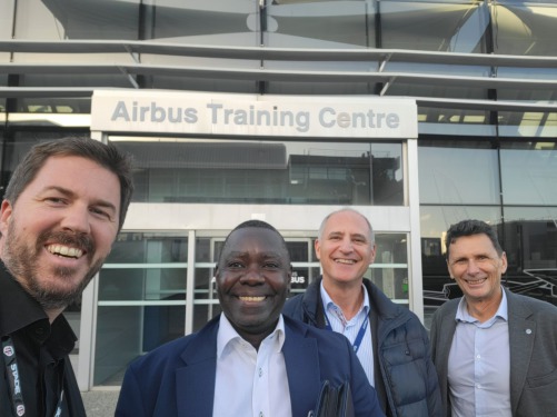 Mutech Training Institute CEO Visits Airbus Training Center Toulouse France.